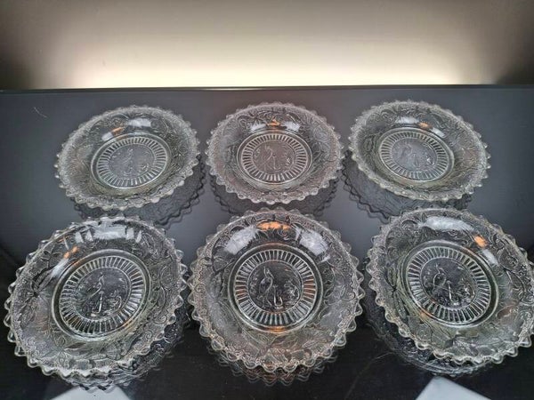 19th century crystal coasters “Le creusot”