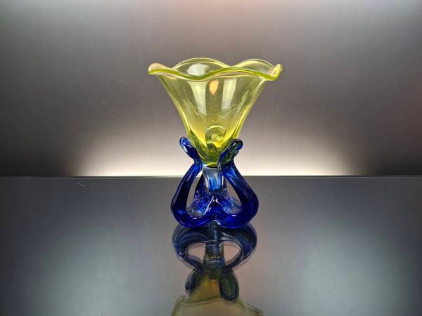 Italian vintage art crystal vase “Murano”