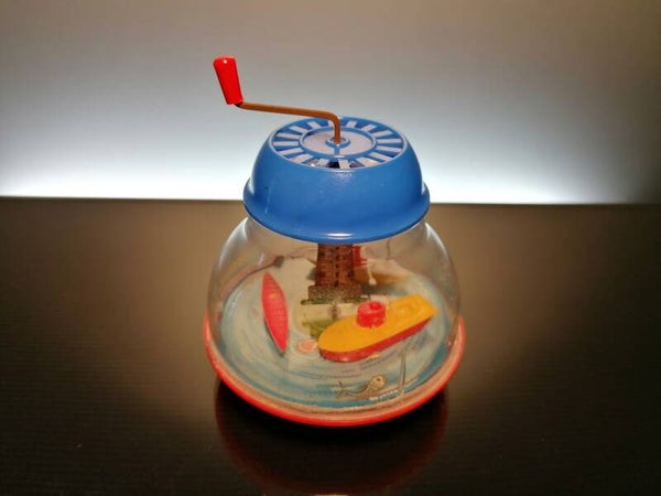 Musical Hand Crank boat Toy Made in W.Germany