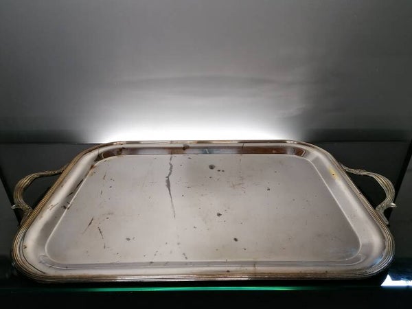 Teghini silver-plated serving plate