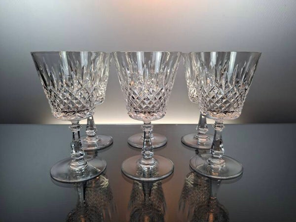 6 crystal Water glasses Val Saint Lambert « Walton»