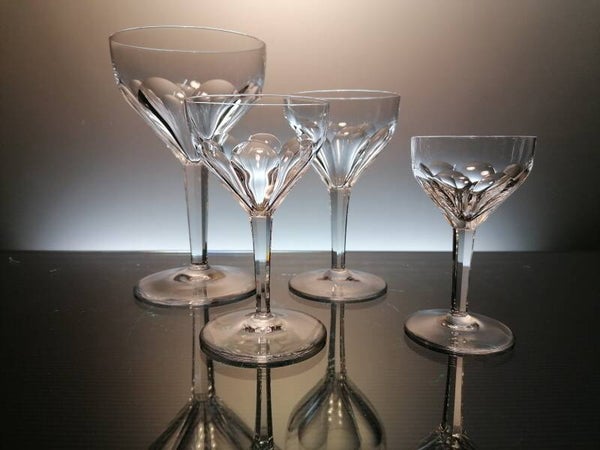 48 antique crystal glasses Val Saint Lambert " Osram "
