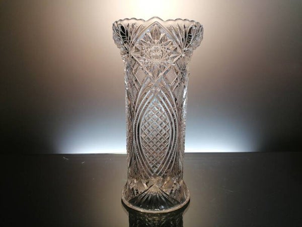 Clear antique Glass Vase “Monopol”
