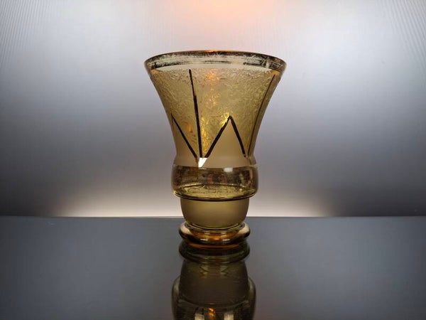 Belgian art deco glass vase “De Rupel - Boom”