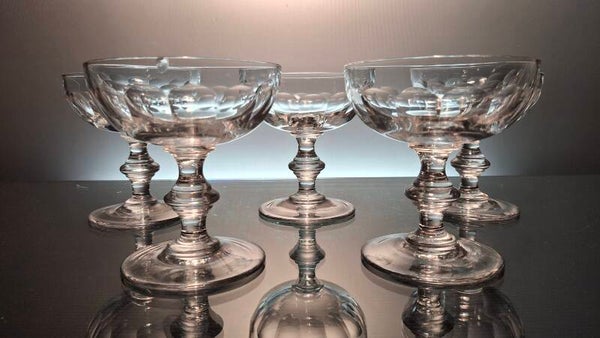 5 Saint Louis Champagne coupes “Caton”