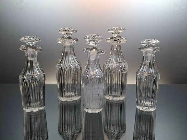 18-19th century crystal perfume bottles “Le creusot”