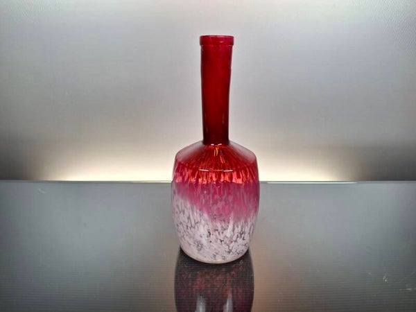 French Art deco glass vase - carafe Babylone “Clichy - Legras”