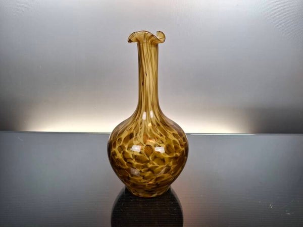 French Art deco glass vase “Clichy - Legras”
