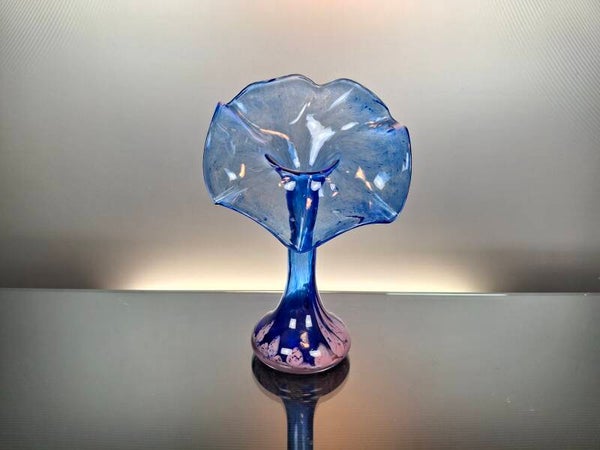 French Art Nouveau glass vase  “La Rochère”