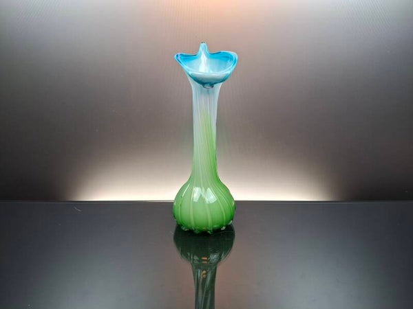 Italian vintage art crystal vase ”Jack in the pulpit” “Murano”