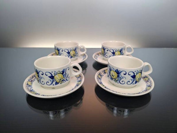 4 Vitro porcelain Mokka cups Villeroy & Boch "Cadiz"