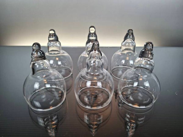 6 antique medical suction cups (6pc)