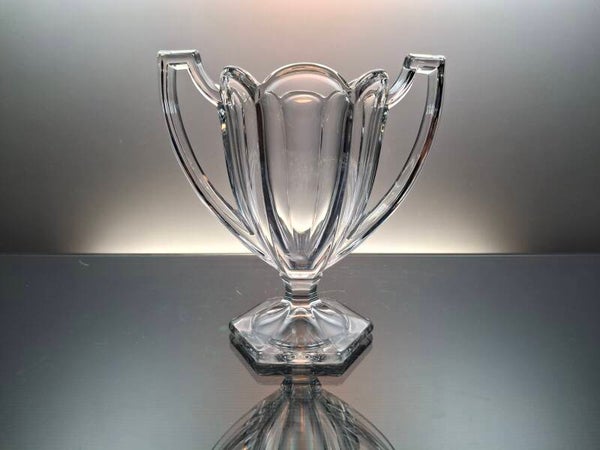 German Art deco clear glass coupe / vase “Chicago - Brockwitz”