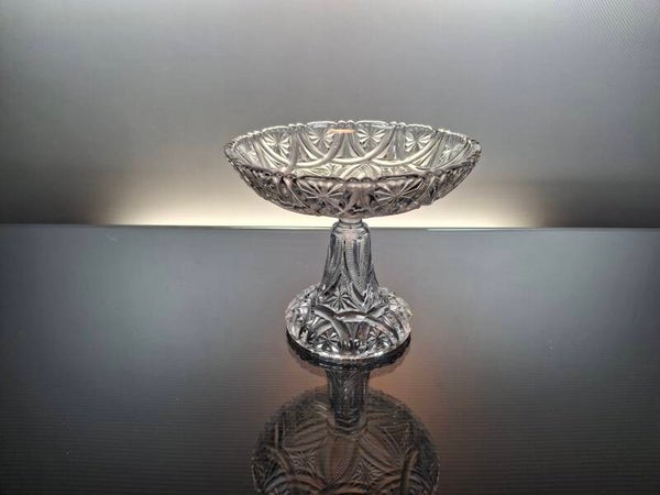Belgian Art Deco fruit bowl on foot “Lucrése – Val Saint Lambert”