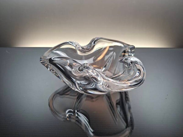 Clear Crystal ashtray “Antonio & Guido Bon”