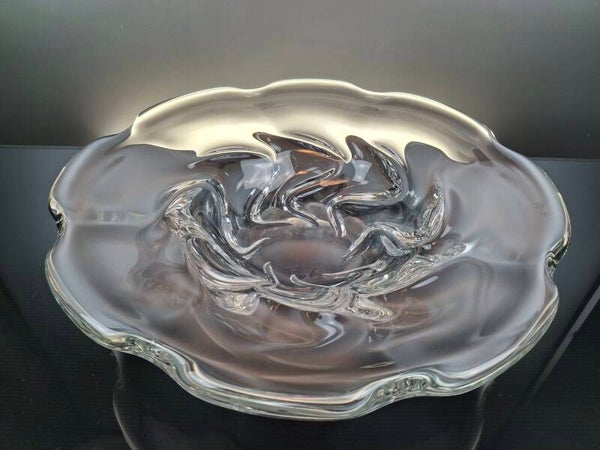 Large rare crystal bowl “Daum#France”