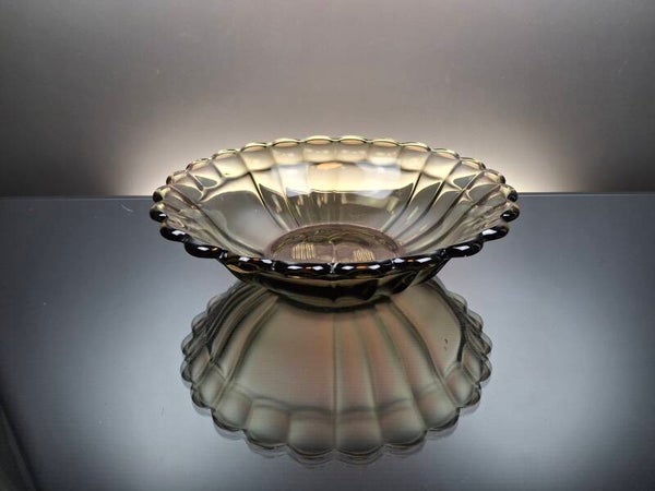 Fumé art deco fruit bowl (no plate)