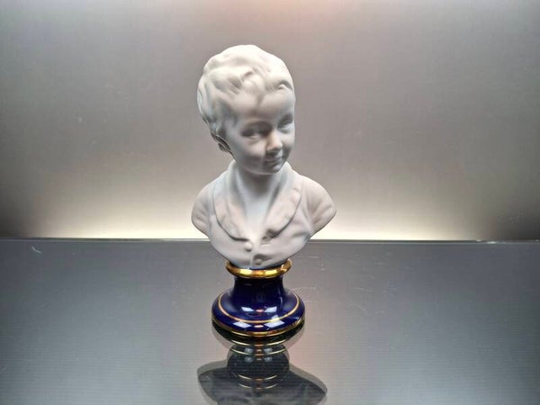 Limoges Bisque vintage chest figurine "Alexandre Brongniart”