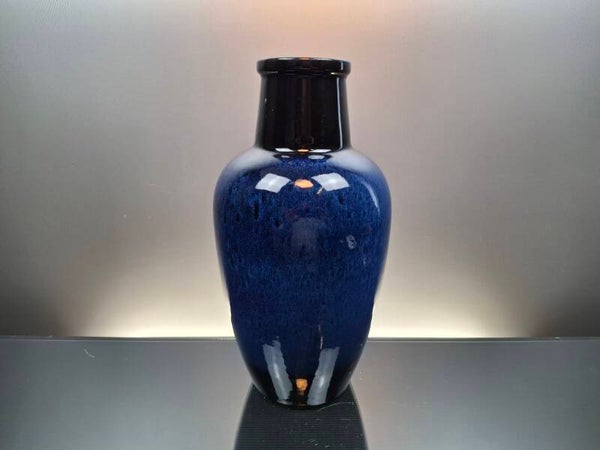 West-Germany ceramic blue glaze vase “Jasba”