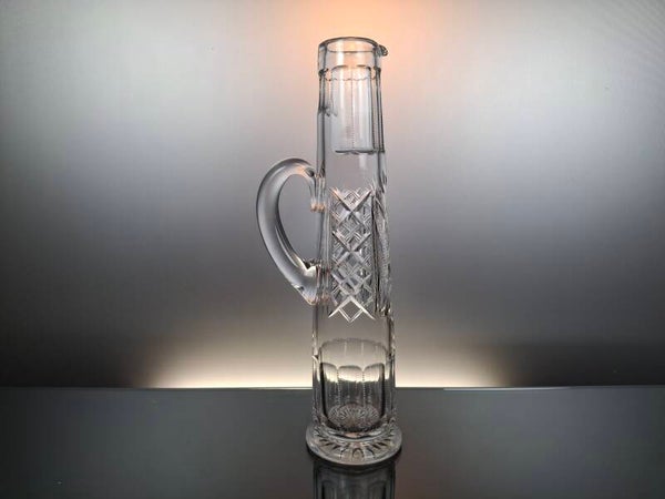 Rare antique Val Saint Lambert Champagne carafe “Hubert Fouarge”