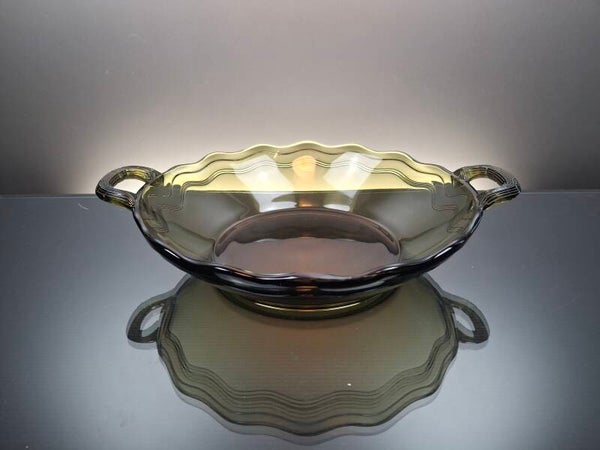 VSL Art Deco green-smoked serving bowl “Lunch”