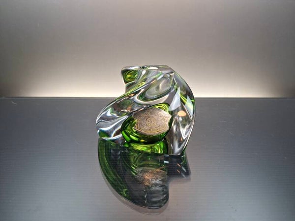 Vintage Swirl crystal candle holders “ Val Saint Lambert - René Delvenne”
