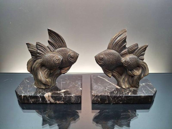 French Art deco Zamac bookend.