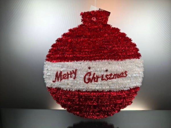 Vintage Christmas decoration in the shape of a Christmas ball.