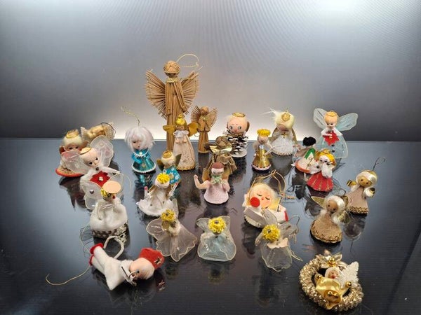 26 Vintage Christmas hangers, Angels