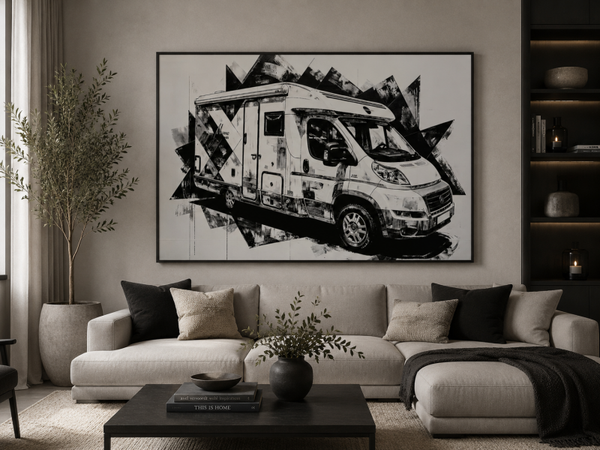Personaliseren Custom Camper Contemporary Luxury Art Stijl op Canvas