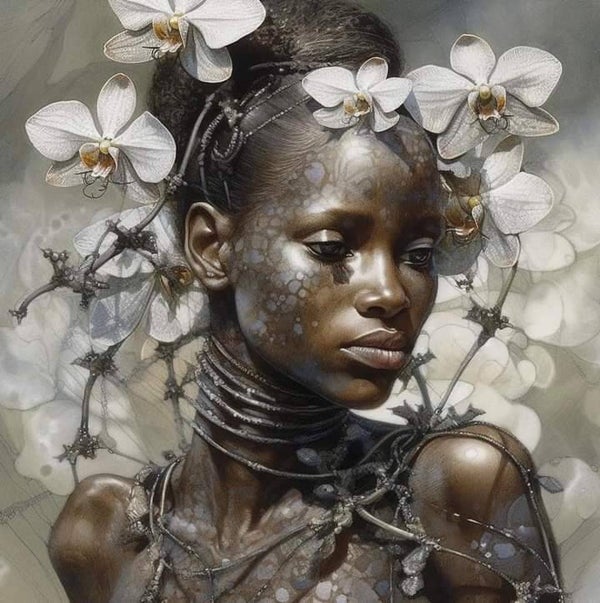 Africa Portrait flowers