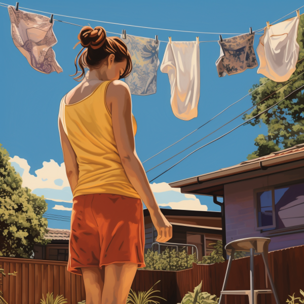 Backyard Clothes line