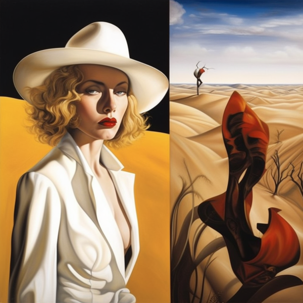 Desert Contemplation Surreal