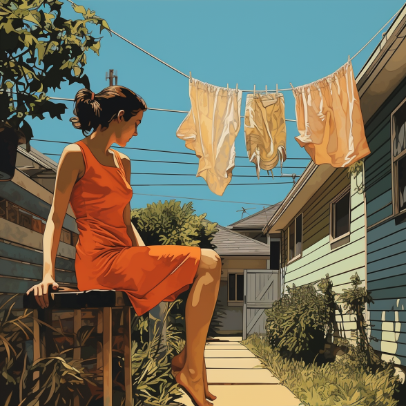 Side Yard Clothes Line