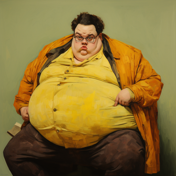 Bright Coloured Fat Man