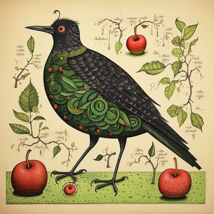 Bird and Apples 2