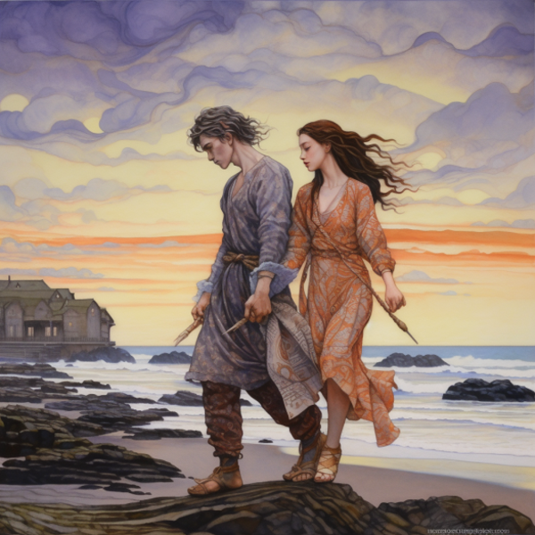 Young Couple on Beach