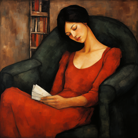 Woman Rests