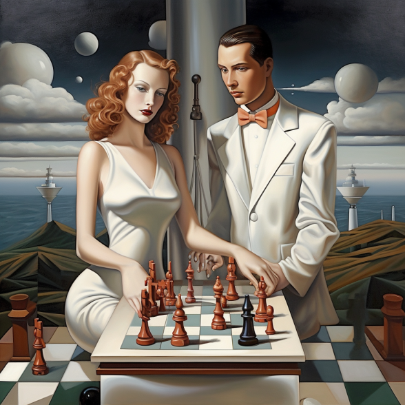 Chess Players Couple