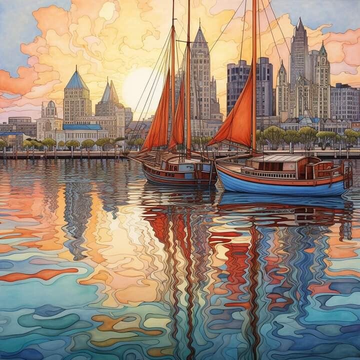 Yachts in City Harbour