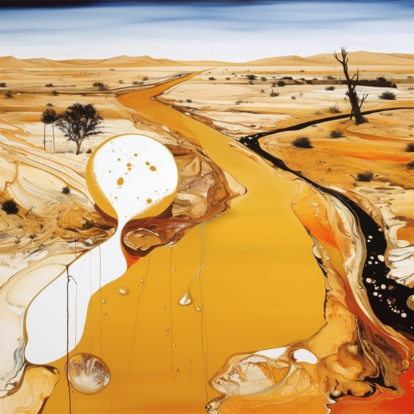 Surreal Desert Spill