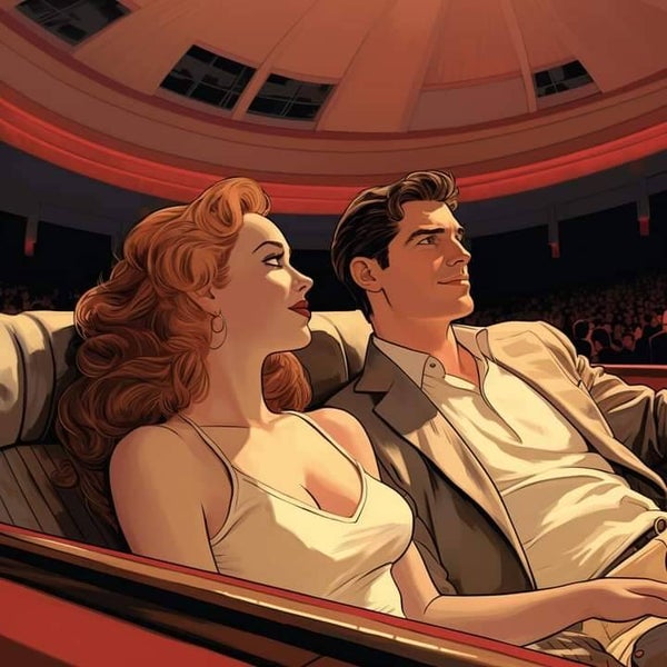 Couple in Viewing Chamber