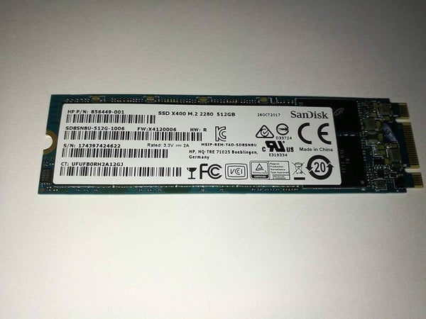 SanDisk X400 M.2 2280 512GB SATA SSD