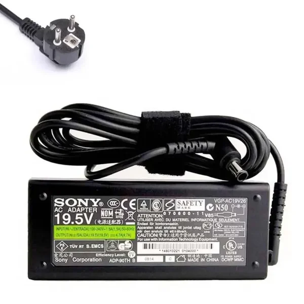 Sony Oplader 90W (19.5V, 4.7A) - Model VGP-AC19V36