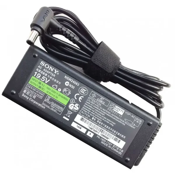 Sony Oplader 90W (19.5V, 4.7A) - Model VGP-AC19V31