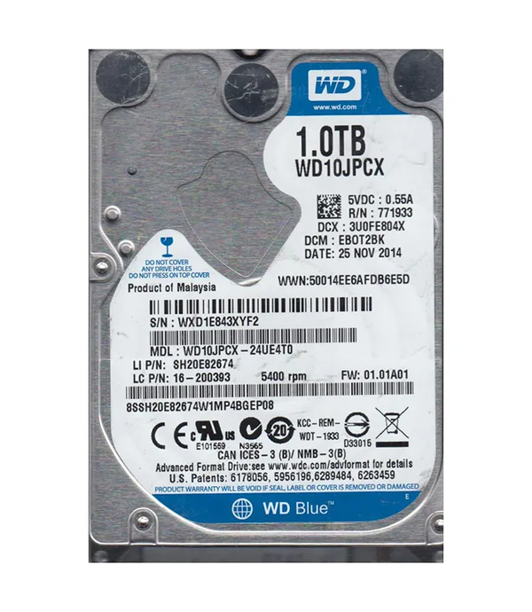 Western Digital (WD) 1TB 2.5" HDD
