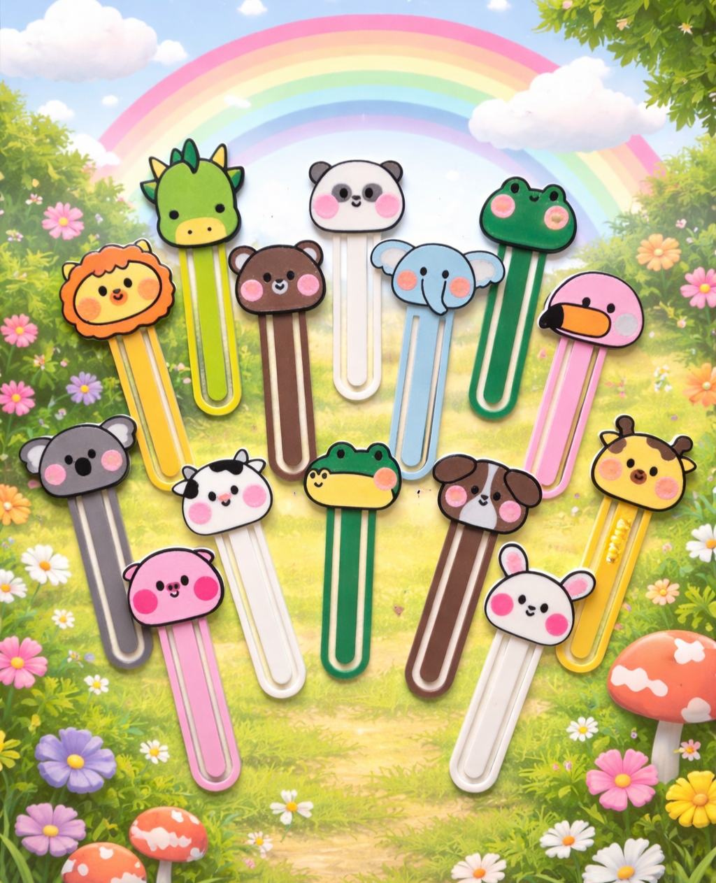 Kawaii Animal Bookmarks