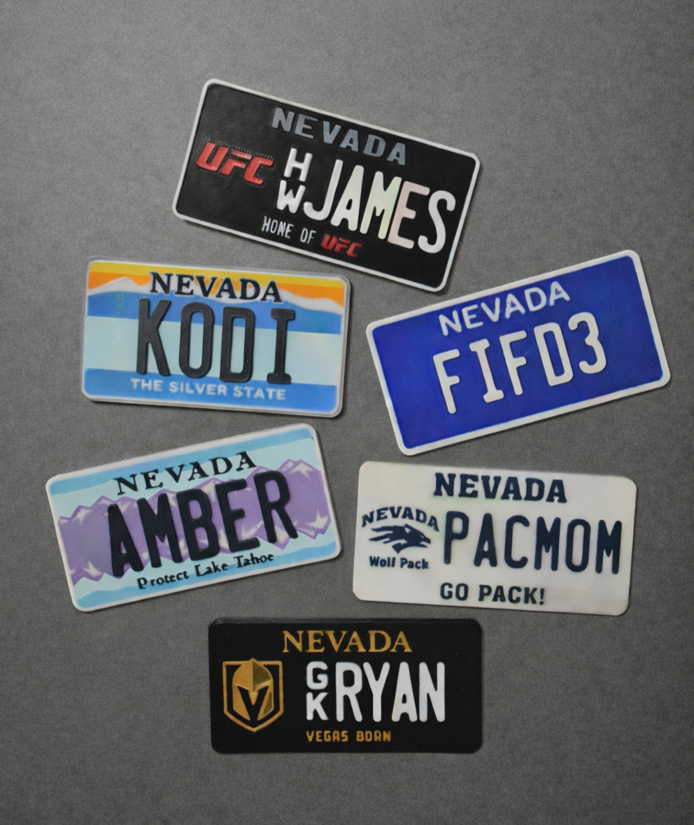 Personalized Nevada License Plate Magnets