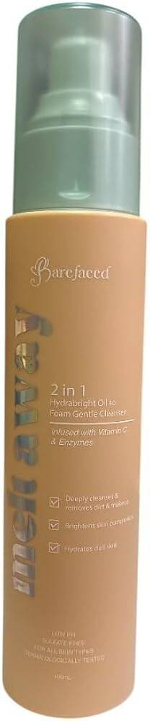 BareFaced Melt Away Foam Gentle Cleanser 100ml