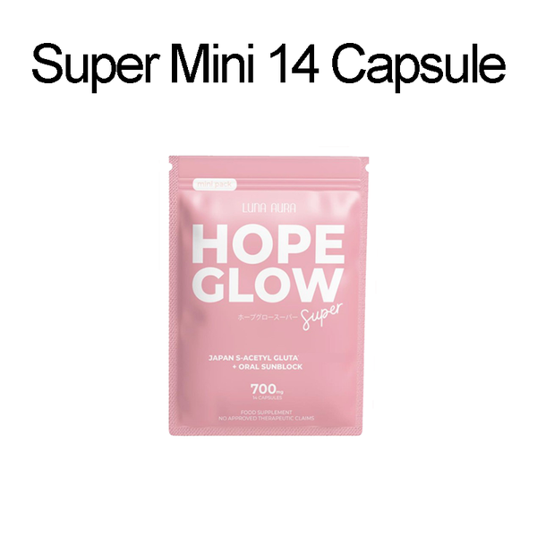 Luna Aura Hope Glow Glutathione 14caps Mini Pack
